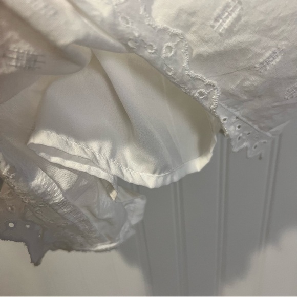 American Eagle Outfitters White Eyelet Cotton Romper size small - Picture 10 of 15